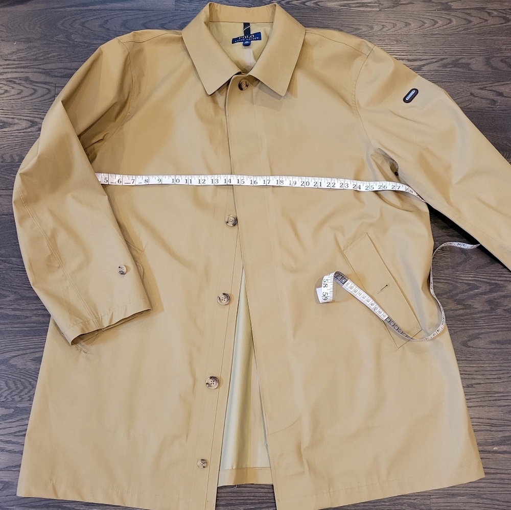 XXL men's tan khaki 3/4 coat by Polo Ralph Lauren